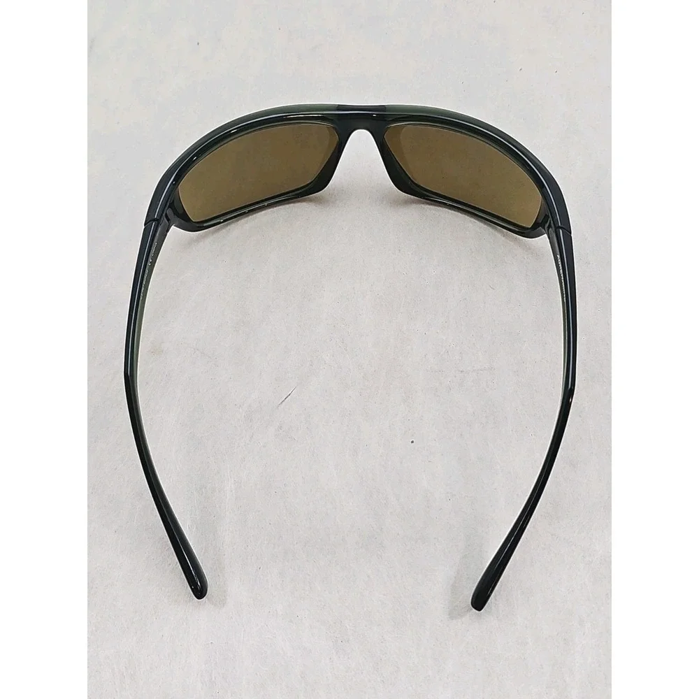 EUC Nike Adrenaline Sunglasses Olive w Yellow Lens EV0605 303 Athletic Wrap